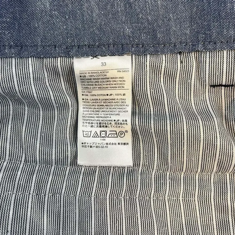 Banana Republic Navy Blue Emerson Chino Shorts Men’s Size 33x11